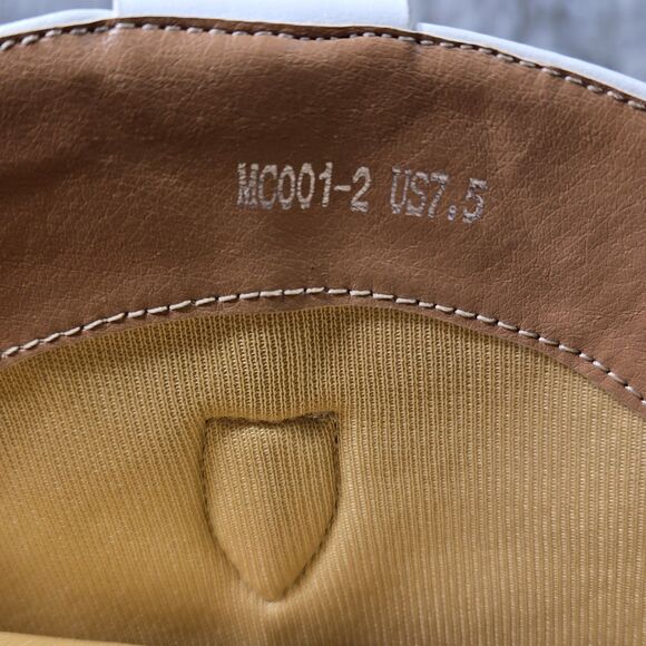 Isnom Women Size 7.5 Knee High Embroidered Chunky Heeled Western Cowgirl Boots - Picture 12 of 14